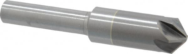 M.A. Ford - 3/8" Head Diam, 1/4" Shank Diam, 6 Flute 100° Solid Carbide Countersink - Americas Industrial Supply