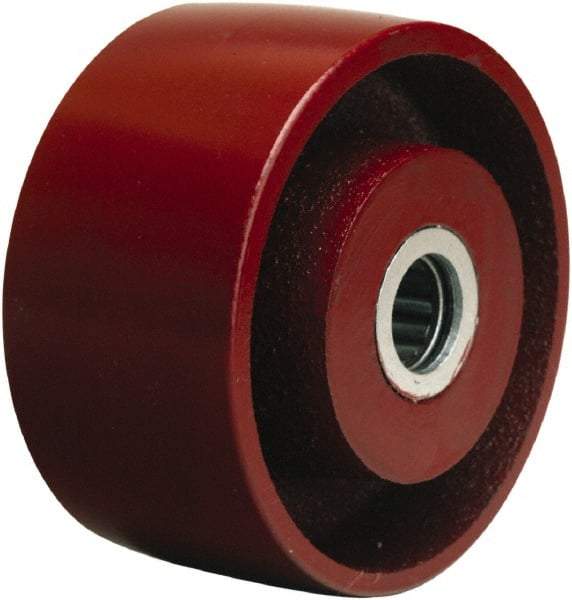 Hamilton - 4-1/4 Inch Diameter x 2-1/2 Inch Wide, Cast Iron Caster Wheel - 1,200 Lb. Capacity, 3-1/4 Inch Hub Length, 1 Inch Axle Diameter, Straight Roller Bearing - Americas Industrial Supply