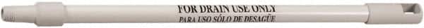Remco - 24 x 1" Fiberglass Squeegee Handle - European Threaded Connection, White - Americas Industrial Supply