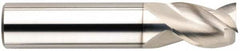SGS - 3/4", 3 Flute, Single End, Solid Carbide, 0.12" Corner Radius End Mill - 4" OAL, 38° Helix, Right Hand Flute, 1-5/8" LOC, Right Hand Cut - Americas Industrial Supply