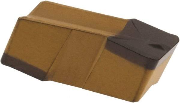 Iscar - 635080GIP E Grade IC8250, 6.35mm Cutting Width Carbide Grooving Insert - 3.8mm Max Depth of Cut, Neutral, 0.8mm Corner Radius, TiCN/Al2O3 Finish - Americas Industrial Supply