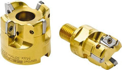 Seco - 25mm Cutting Diam, 7.5mm Max Depth of Cut, Modular Connection Indexable Copy End Mill - 2 Inserts, XP.. 12 Insert, R217.97 Toolholder, Through Coolant - Americas Industrial Supply