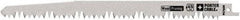 Porter-Cable - 9" Long x 3/4" Thick, High Speed Steel Reciprocating Saw Blade - Straight Profile, 4 to 5 TPI, Toothed Edge, Universal Shank - Americas Industrial Supply