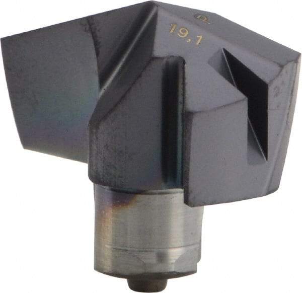Iscar - Series ICP, 0.752" Diam Grade IC908 140° Replaceable Drill Tip - Carbide, TiAlN Finish, 19 Seat Size, Through Coolant - Americas Industrial Supply