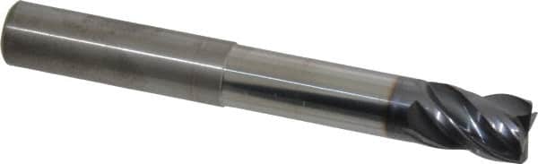 Kennametal - 1/2", Solid Carbide, 0.03" Corner Radius End Mill - 4" OAL, 5/8" LOC, 2-1/4" Extended Reach - Americas Industrial Supply