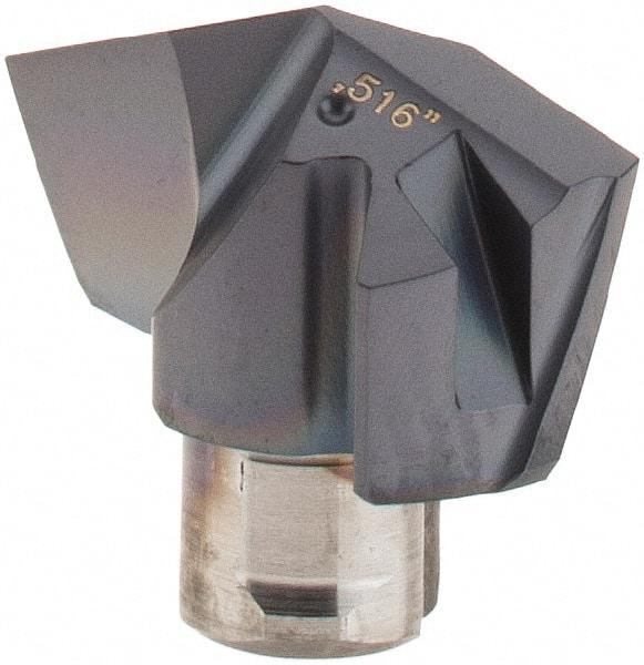 Iscar - Series ICP, 13.11mm Diam Grade IC908 140° Replaceable Drill Tip - Carbide, TiAlN Finish, 13 Seat Size - Americas Industrial Supply