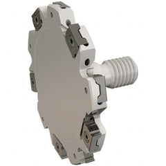 Iscar - Modular Connection Connection, 0.8661" Depth of Cut, 63mm Cutter Diam, 5 Tooth Indexable Slotting Cutter - ETS-LN08-M Toolholder, LNET Insert - Americas Industrial Supply