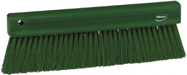 Vikan - Polyester Counter Brush - 2" Bristle Length, 11" Long x 1-1/4" Wide Head, Green - Americas Industrial Supply