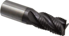 Guhring - 1" Diam, Coarse Pitch, 1-1/2" LOC, 4 Flute Solid Carbide Roughing Square End Mill - Nano-A Finish, 4" OAL, 1" Shank Diam, Single End, Centercutting - Americas Industrial Supply