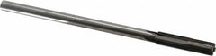 Made in USA - 11/32" Carbide-Tipped 4 Flute Chucking Reamer - Straight Flute, 9/32" Straight Shank, 1-1/2" Flute Length, 6" OAL - Americas Industrial Supply