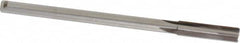 Made in USA - 7/16" Carbide-Tipped 4 Flute Chucking Reamer - Straight Flute, 3/8" Straight Shank, 1-3/4" Flute Length, 7" OAL - Americas Industrial Supply