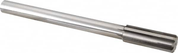 Made in USA - 61/64" Carbide-Tipped 8 Flute Chucking Reamer - Straight Flute, Straight Shank, 2-5/8" Flute Length, 10" OAL - Americas Industrial Supply