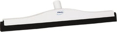 Vikan - 20" Foam Rubber Blade Bench Squeegee - Double Edge, White, Plastic Holder - Americas Industrial Supply