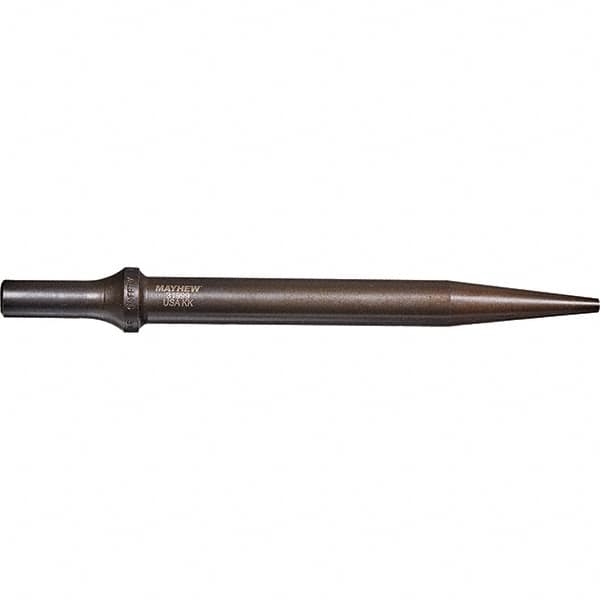 Mayhew - 3/16" Head Width, 7-1/2" OAL, Tapered Punch Chisel - Round Drive, Round Shank, Steel - Americas Industrial Supply