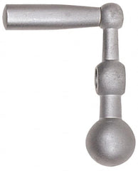 Jergens - 11/16" Hub Height Crank Handle - 3/8" Bore, 4" Center to Center, Steel - Americas Industrial Supply