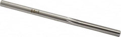 Made in USA - #12 High Speed Steel 6 Flute Chucking Reamer - Straight Flute, 0.189" Straight Shank, 1-1/8" Flute Length, 3-1/2" OAL - Americas Industrial Supply