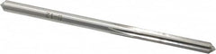 Made in USA - #16 High Speed Steel 6 Flute Chucking Reamer - Straight Flute, 0.177" Straight Shank, 1-1/8" Flute Length, 3-3/8" OAL - Americas Industrial Supply