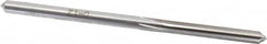 Made in USA - #19 High Speed Steel 6 Flute Chucking Reamer - Straight Flute, 0.166" Straight Shank, 1-1/8" Flute Length, 3-1/4" OAL - Americas Industrial Supply