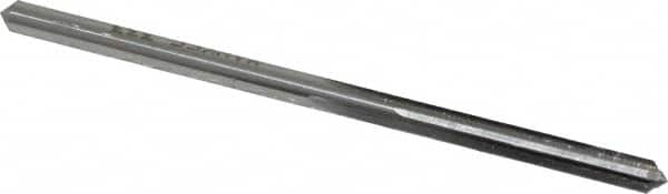 Made in USA - #28 High Speed Steel 4 Flute Chucking Reamer - Straight Flute, 9/64" Straight Shank, 1" Flute Length, 2-7/8" OAL - Americas Industrial Supply