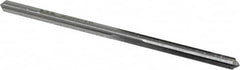 Made in USA - #28 High Speed Steel 4 Flute Chucking Reamer - Straight Flute, 9/64" Straight Shank, 1" Flute Length, 2-7/8" OAL - Americas Industrial Supply