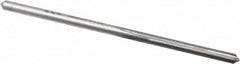 Made in USA - #35 High Speed Steel 4 Flute Chucking Reamer - Straight Flute, 0.11" Straight Shank, 7/8" Flute Length, 2-5/8" OAL - Americas Industrial Supply