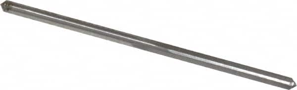 Made in USA - #40 High Speed Steel 4 Flute Chucking Reamer - Straight Flute, 0.098" Straight Shank, 7/8" Flute Length, 2-3/8" OAL - Americas Industrial Supply