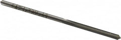 Made in USA - 3/32" High Speed Steel 4 Flute Chucking Reamer - Straight Flute, 3/32" Straight Shank, 3/4" Flute Length, 2-1/4" OAL - Americas Industrial Supply