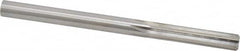 Made in USA - 21/64" High Speed Steel 6 Flute Chucking Reamer - Straight Flute, 21/64" Straight Shank, 1-1/2" Flute Length, 4-5/8" OAL - Americas Industrial Supply