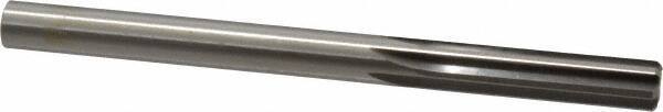 Made in USA - 25/64" High Speed Steel 6 Flute Chucking Reamer - Straight Flute, 25/64" Straight Shank, 1-3/4" Flute Length, 5-1/8" OAL - Americas Industrial Supply
