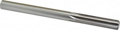 Made in USA - 7/16" High Speed Steel 6 Flute Chucking Reamer - Straight Flute, 7/16" Straight Shank, 1-3/4" Flute Length, 5-1/2" OAL - Americas Industrial Supply