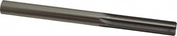 Made in USA - 1/2" High Speed Steel 6 Flute Chucking Reamer - Straight Flute, 1/2" Straight Shank, 2" Flute Length, 6" OAL - Americas Industrial Supply