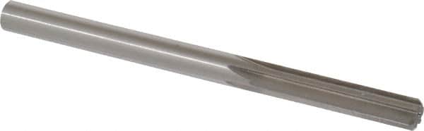 Made in USA - Letter S High Speed Steel 6 Flute Chucking Reamer - Straight Flute, 0.348" Straight Shank, 1-3/4" Flute Length, 4-7/8" OAL - Americas Industrial Supply