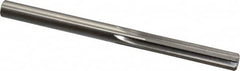 Made in USA - Letter T High Speed Steel 6 Flute Chucking Reamer - Straight Flute, 0.358" Straight Shank, 1-3/4" Flute Length, 4-7/8" OAL - Americas Industrial Supply