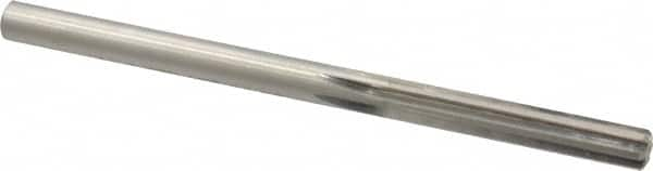 Made in USA - 1/4" High Speed Steel 6 Flute Chucking Reamer - Straight Flute, 1/4" Straight Shank, 1-1/2" Flute Length, 4" OAL - Americas Industrial Supply