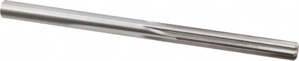 Made in USA - 1/4" High Speed Steel 6 Flute Chucking Reamer - Straight Flute, 1/4" Straight Shank, 1-1/2" Flute Length, 4" OAL - Americas Industrial Supply