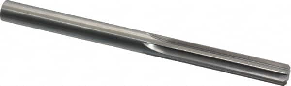 Made in USA - 0.373" High Speed Steel 6 Flute Chucking Reamer - Straight Flute, 0.373" Straight Shank, 1-3/4" Flute Length, 5" OAL - Americas Industrial Supply