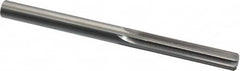 Made in USA - 0.373" High Speed Steel 6 Flute Chucking Reamer - Straight Flute, 0.373" Straight Shank, 1-3/4" Flute Length, 5" OAL - Americas Industrial Supply