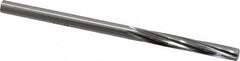 Made in USA - #8 High Speed Steel 6 Flute Chucking Reamer - Spiral Flute, 0.199" Straight Shank, 1-1/4" Flute Length, 3-5/8" OAL - Americas Industrial Supply