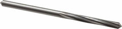 Made in USA - #17 High Speed Steel 6 Flute Chucking Reamer - Spiral Flute, 0.173" Straight Shank, 1-1/8" Flute Length, 3-3/8" OAL - Americas Industrial Supply