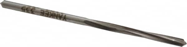 Made in USA - #35 High Speed Steel 4 Flute Chucking Reamer - Spiral Flute, 0.11" Straight Shank, 7/8" Flute Length, 2-5/8" OAL - Americas Industrial Supply