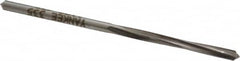 Made in USA - #35 High Speed Steel 4 Flute Chucking Reamer - Spiral Flute, 0.11" Straight Shank, 7/8" Flute Length, 2-5/8" OAL - Americas Industrial Supply