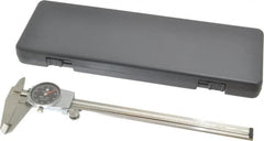 TESA Brown & Sharpe - 0" to 8" Range, 0.001" Graduation, 0.1" per Revolution, Dial Caliper - Black Face, 1.9" Jaw Length - Americas Industrial Supply