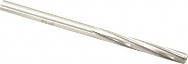 Chucking Reamer: 7/32″ Dia, 3-3/4″ OAL, 1-1/4″ Flute Length, Straight Shank, High Speed Steel 6 Flute, RH