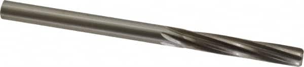 Made in USA - 17/64" High Speed Steel 6 Flute Chucking Reamer - Spiral Flute, 17/64" Straight Shank, 1-1/2" Flute Length, 4-1/8" OAL - Americas Industrial Supply