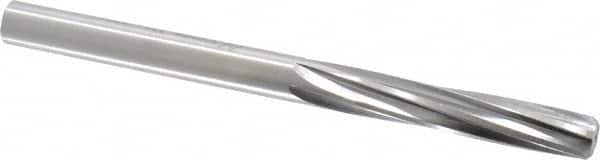 Made in USA - 3/8" High Speed Steel 6 Flute Chucking Reamer - Spiral Flute, 3/8" Straight Shank, 1-3/4" Flute Length, 5" OAL - Americas Industrial Supply