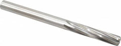 Made in USA - 27/64" High Speed Steel 6 Flute Chucking Reamer - Spiral Flute, 27/64" Straight Shank, 1-3/4" Flute Length, 5-3/8" OAL - Americas Industrial Supply
