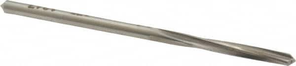 Made in USA - 1/8" High Speed Steel 4 Flute Chucking Reamer - Spiral Flute, 1/8" Straight Shank, 1-3/16" Flute Length, 2-5/8" OAL - Americas Industrial Supply