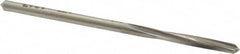 Made in USA - 1/8" High Speed Steel 4 Flute Chucking Reamer - Spiral Flute, 1/8" Straight Shank, 1-3/16" Flute Length, 2-5/8" OAL - Americas Industrial Supply