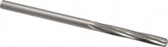 Made in USA - 0.1855" High Speed Steel 6 Flute Chucking Reamer - Spiral Flute, 0.1855" Straight Shank, 1-1/8" Flute Length, 3-1/2" OAL - Americas Industrial Supply