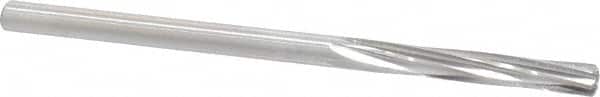 Made in USA - 3/16" High Speed Steel 6 Flute Chucking Reamer - Spiral Flute, 3/16" Straight Shank, 1-1/8" Flute Length, 3-1/2" OAL - Americas Industrial Supply